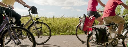 Fietsroute Vechtplassen vlak bij Hilversum
