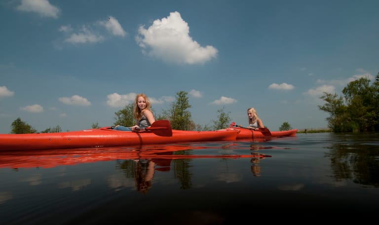 Kanoroute Nieuwkoopse Plassen bij Nieuwkoop, Zuid-Holland