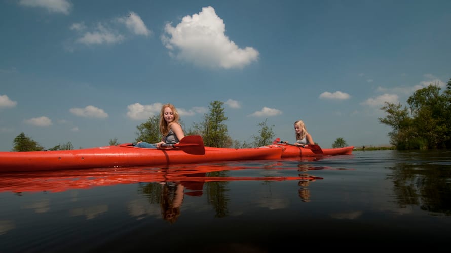 Kanoroute Nieuwkoopse Plassen bij Nieuwkoop, Zuid-Holland