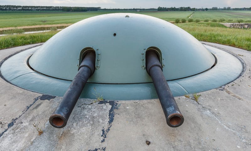 Geschutskoepel Fort bij Spijkerboor