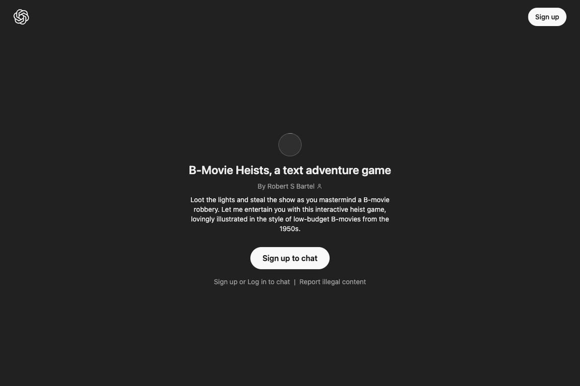 B-Movie Heists: A Text Adventure Game