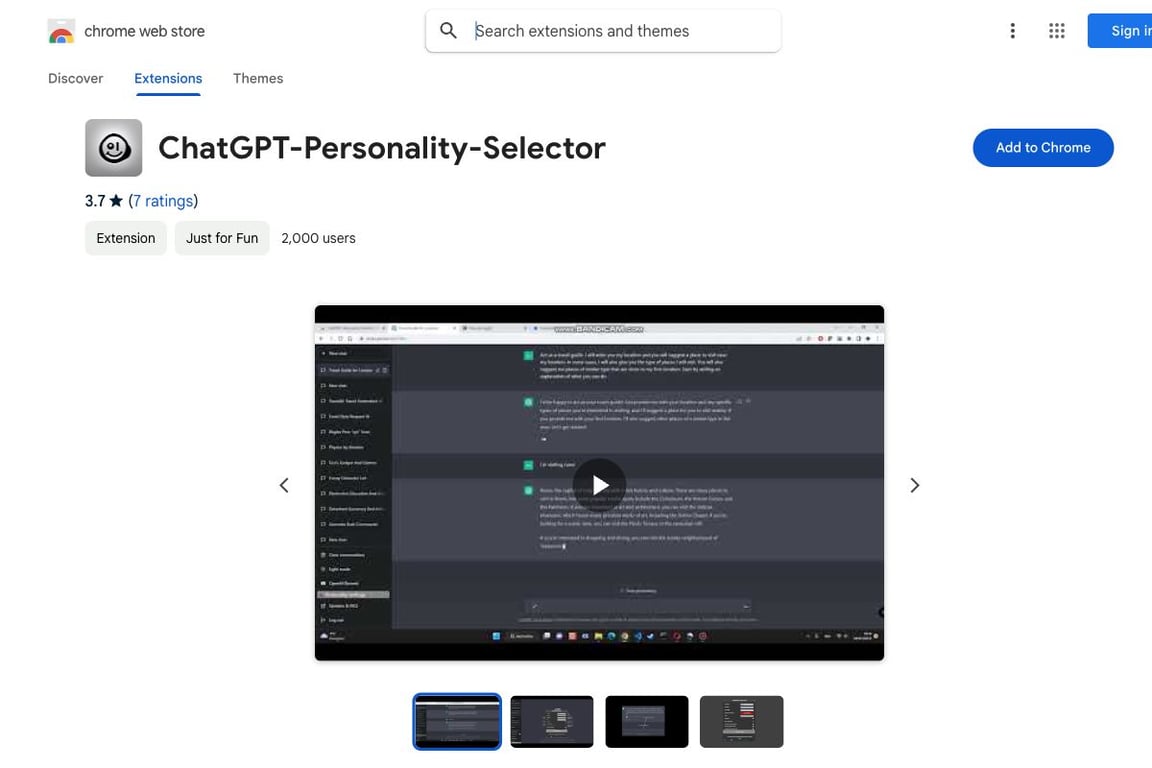 ChatGPT-Personality-Selector