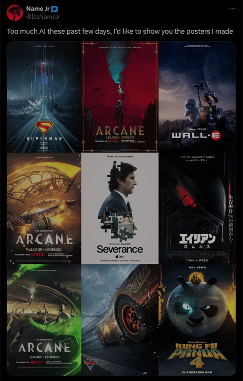 Blog covers, book designs, movie posters example
