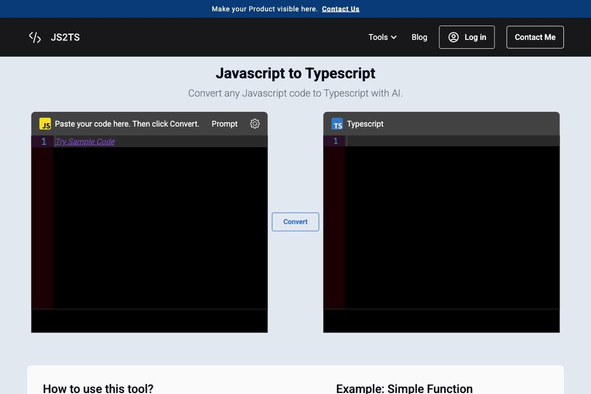 Javascript to Typescript