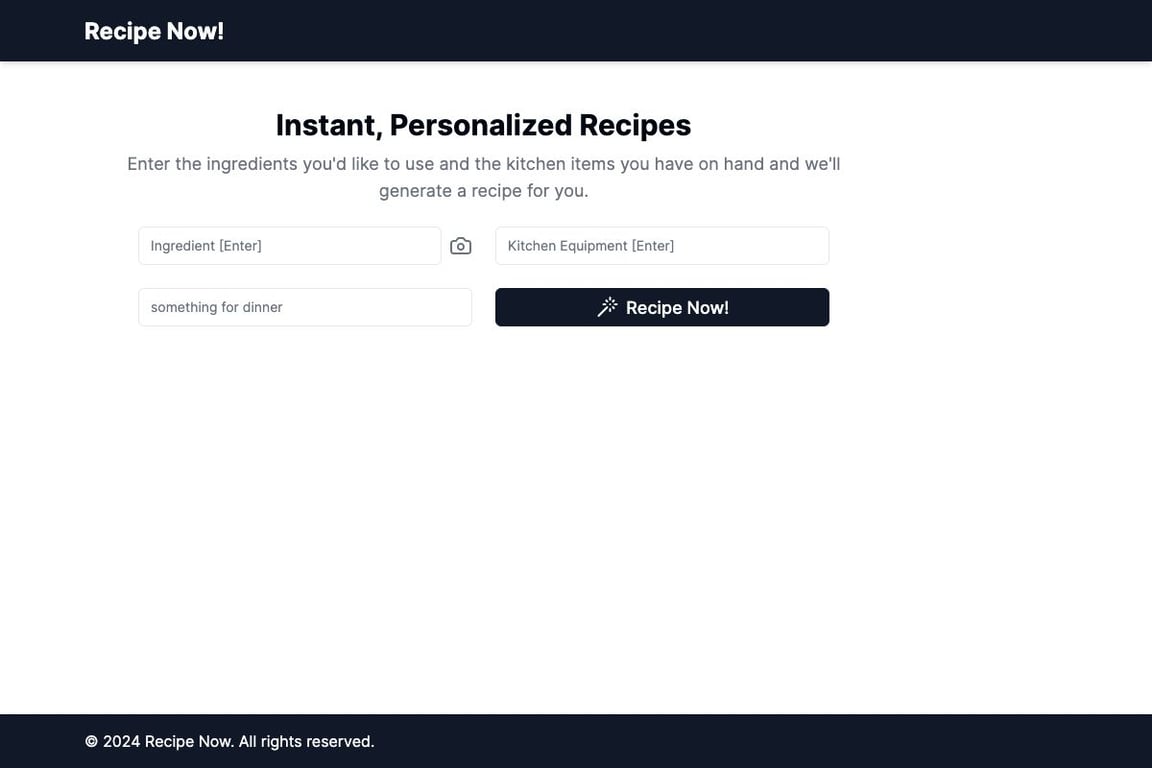 Recipe Now