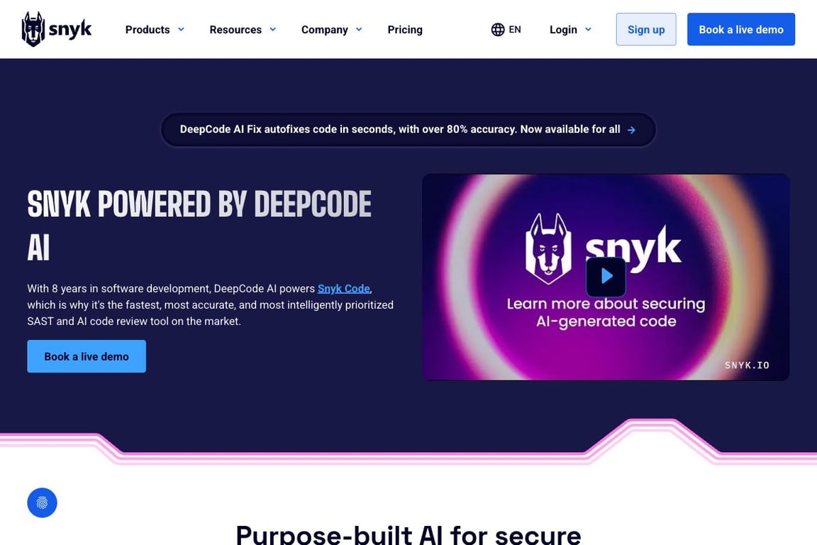 Snyk DeepCode AI