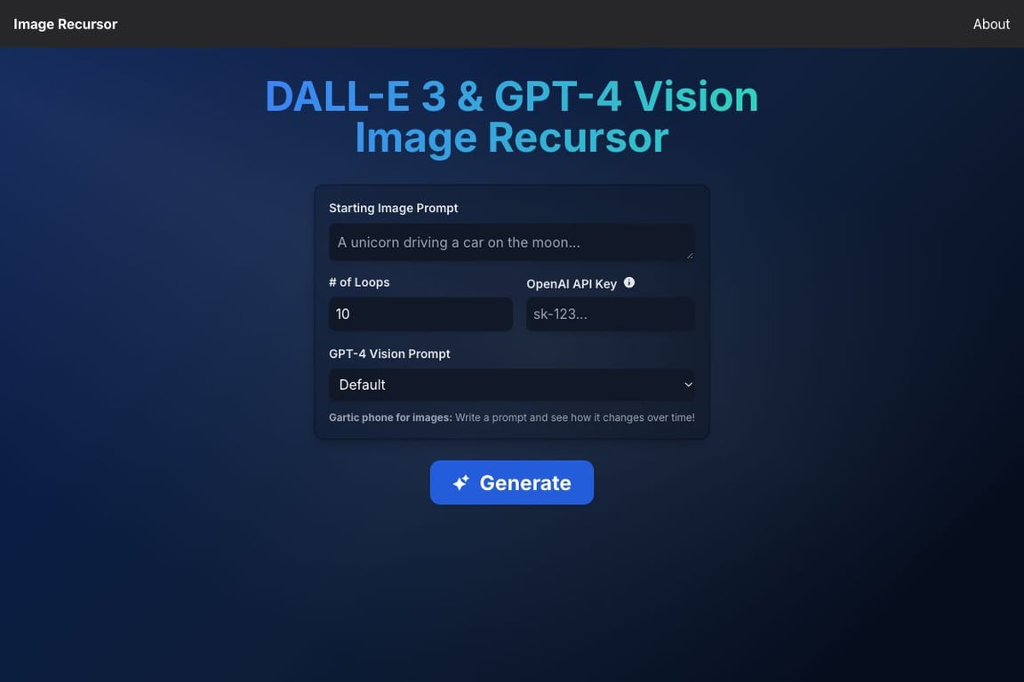 Image Recursor