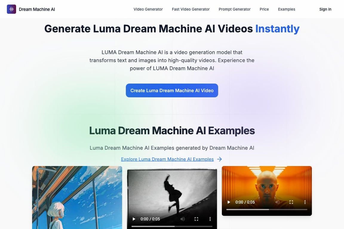 LUMA Dream Machine AI