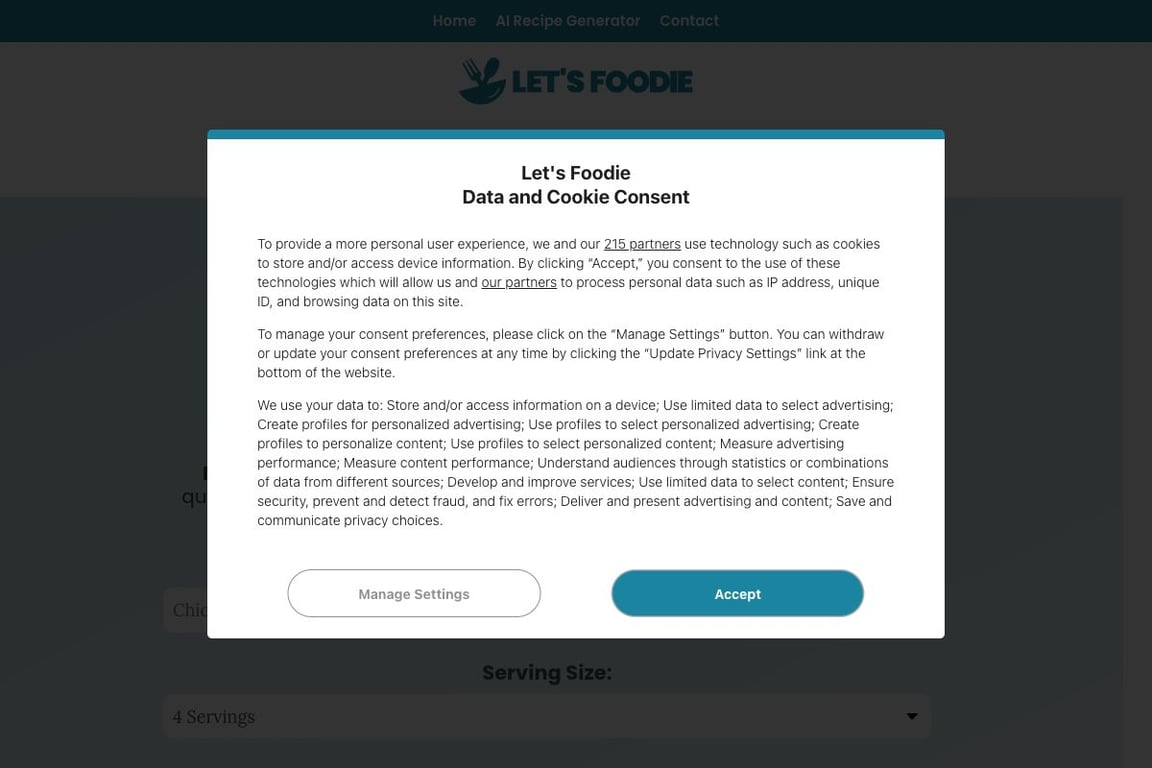 AI Recipe Generator