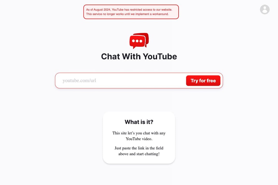 YouTube Video Chat Tool