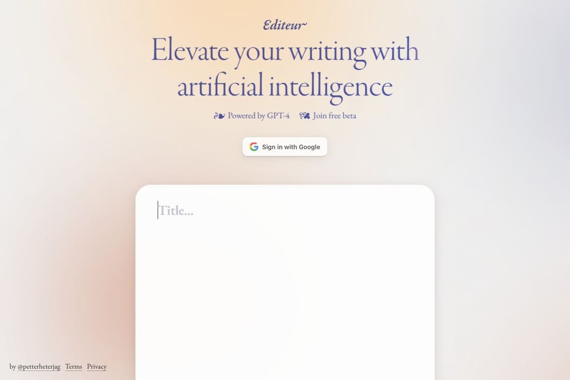 Elevate your writing with artificial intelligence