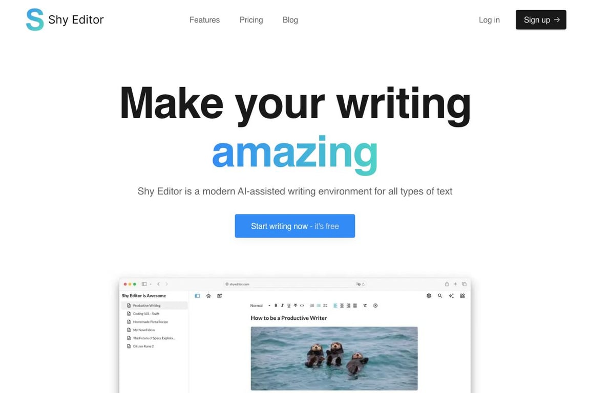 Shy Editor