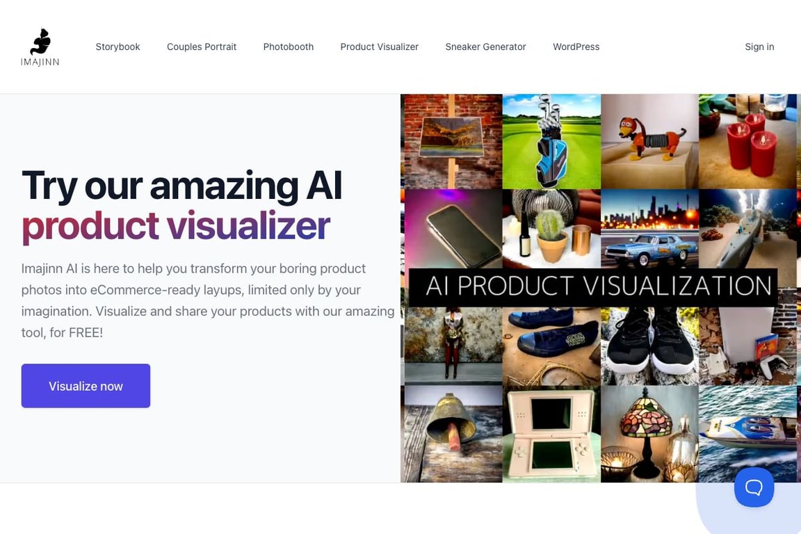 Imajinn AI Product Visualizer