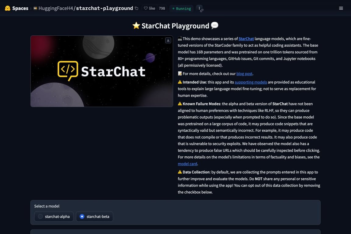 starchat-playground