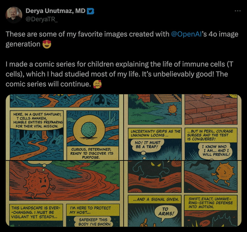 Comics, story panels, and memes example