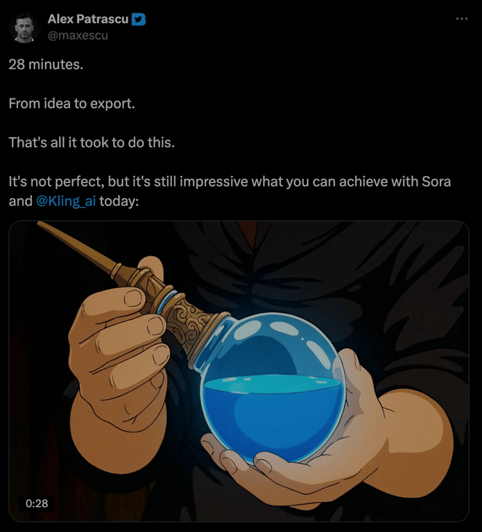 Make a short film with Sora + GPT-4o example