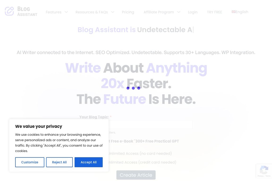 Blog Assistant