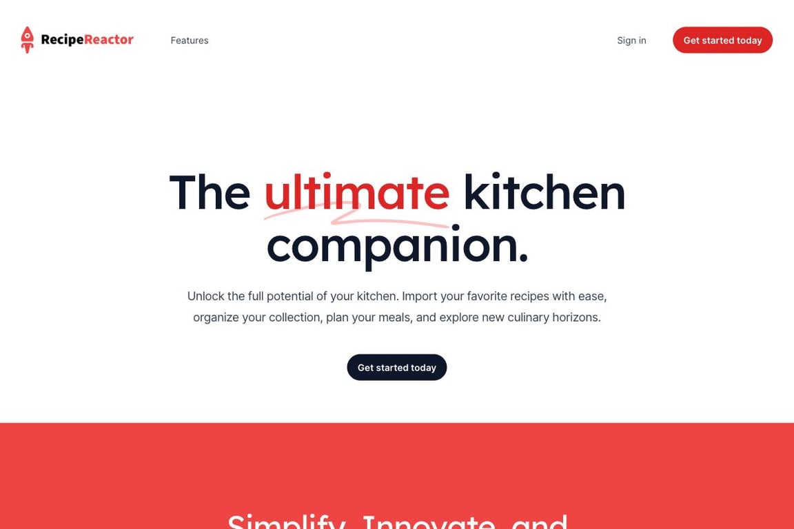 Recipe Reactor