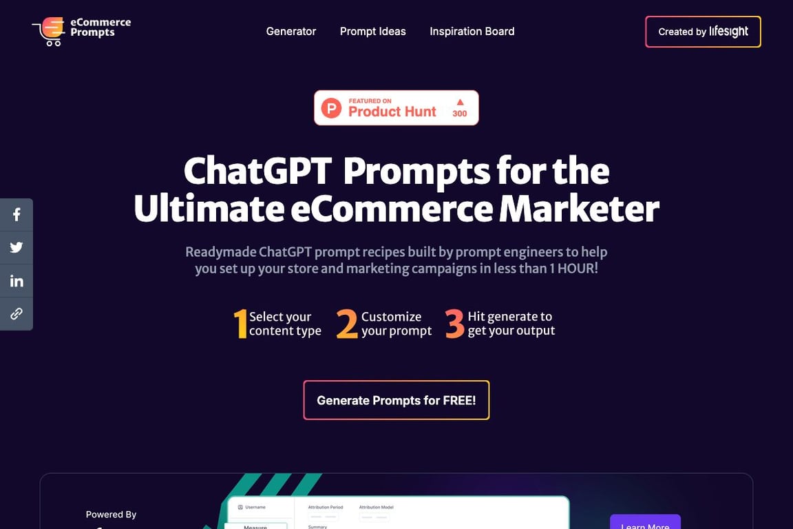 ChatGPT eCommerce Prompt Generator