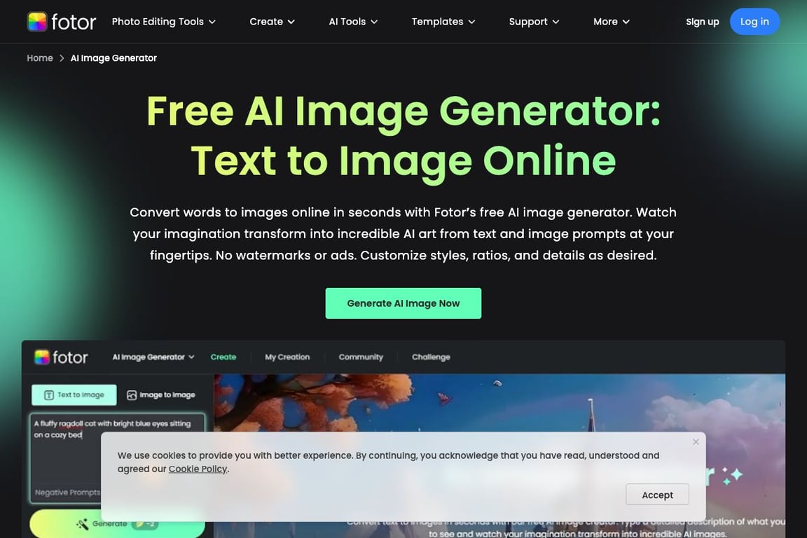 Fotor AI Image Generator