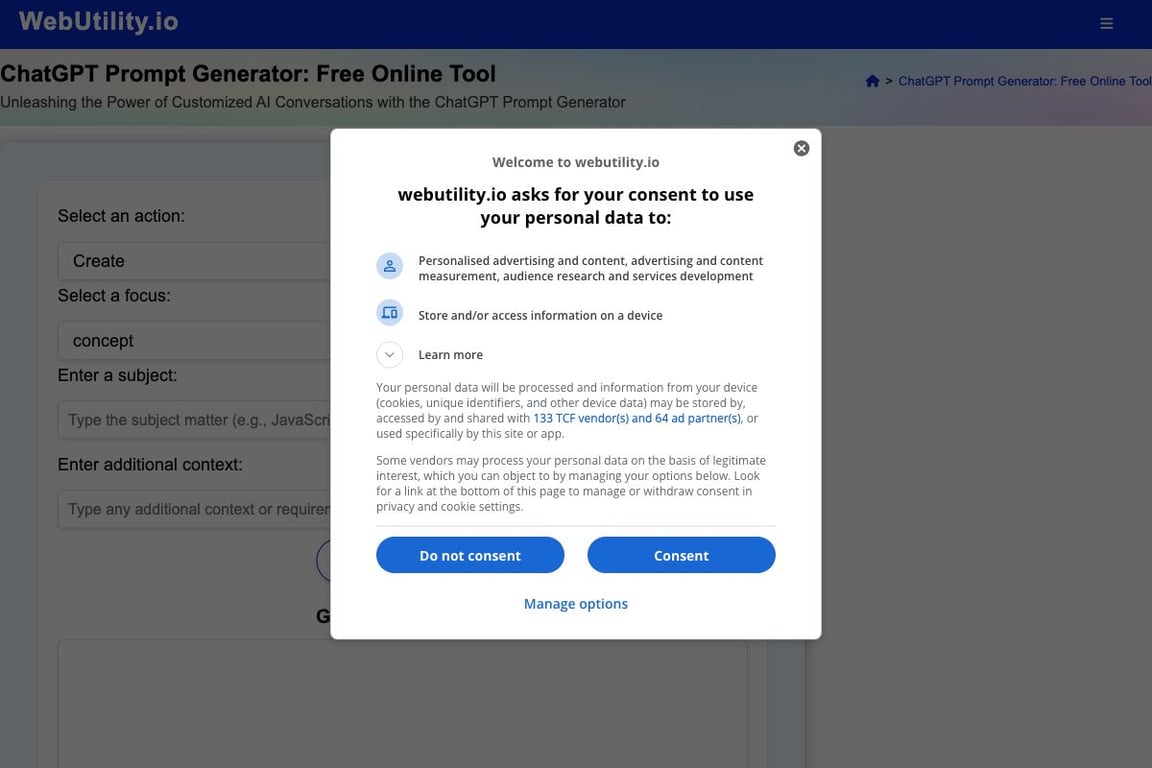 ChatGPT Prompt Generator