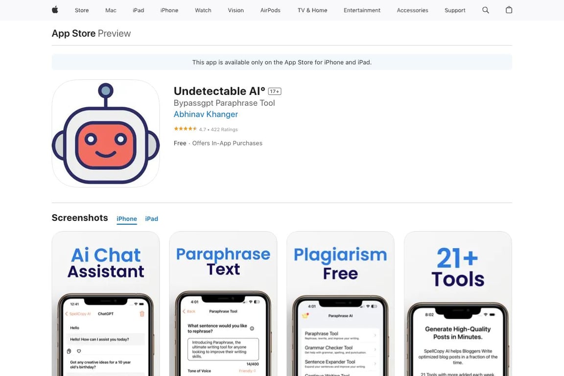Undetectable AI