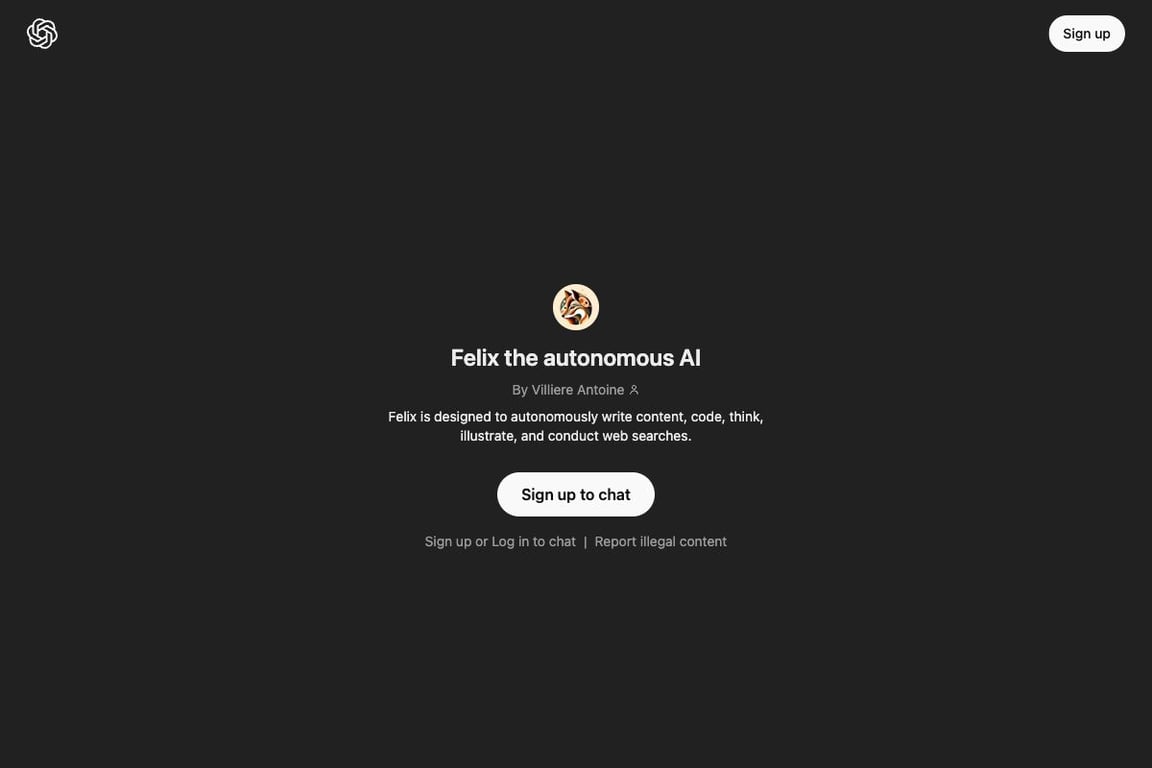 Felix the autonomous AI
