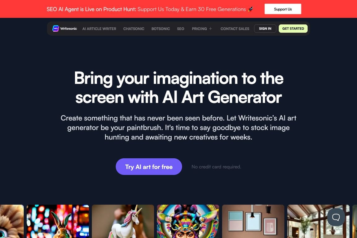 Writesonic AI Art Generator