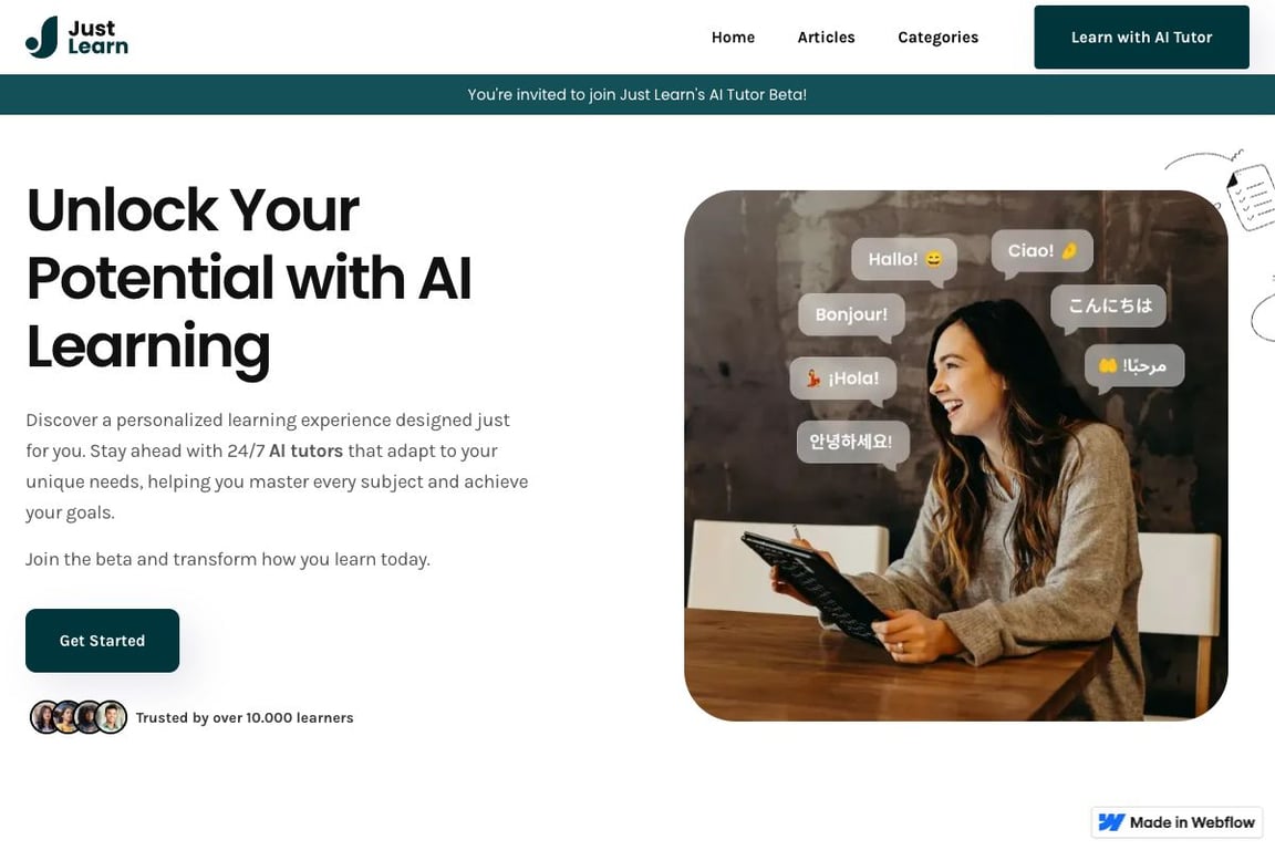 Just Learn AI Tutor
