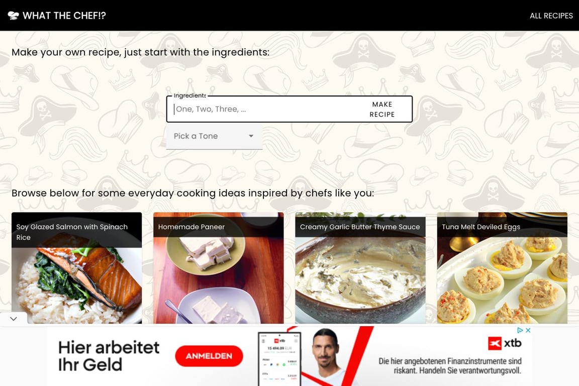 WHAT THE CHEF!? ALL RECIPES