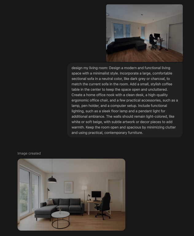 Redesign your room example