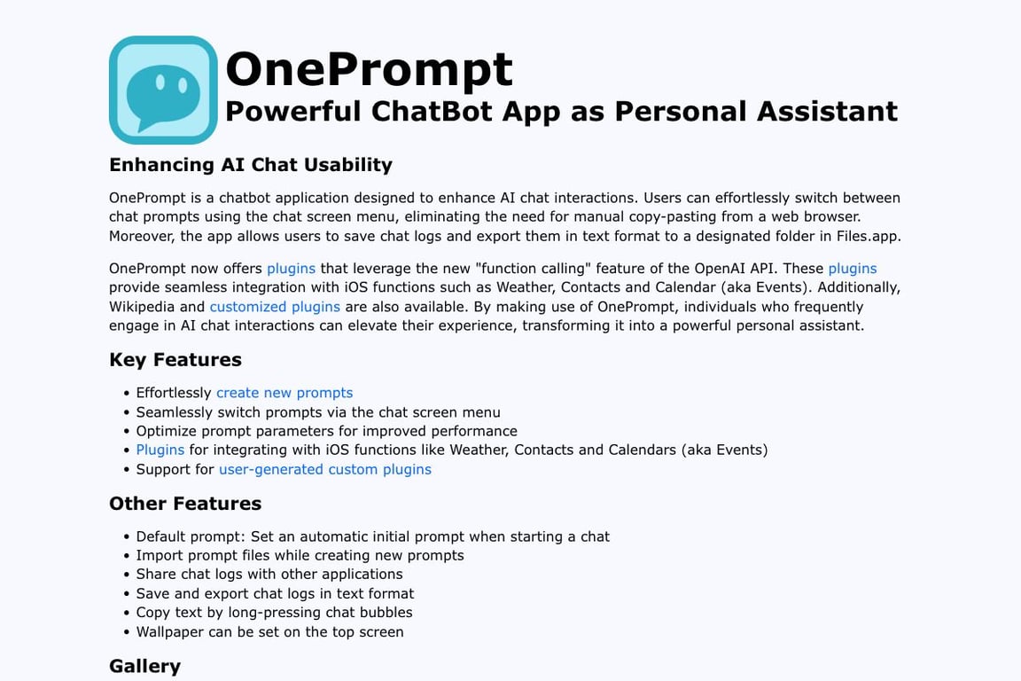 OnePrompt
