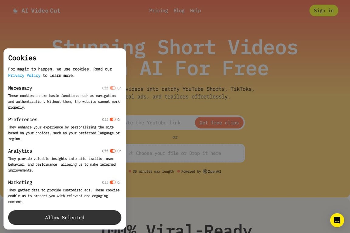 AI Video Cut