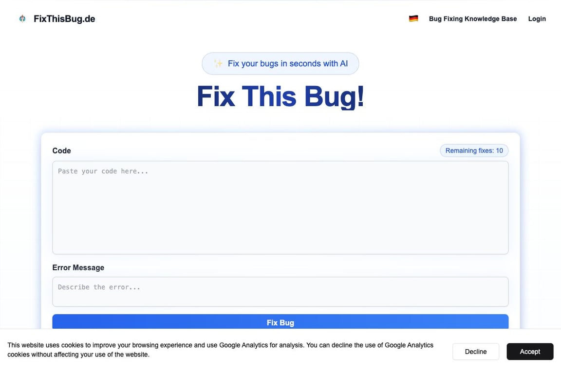 FixThisBug.de