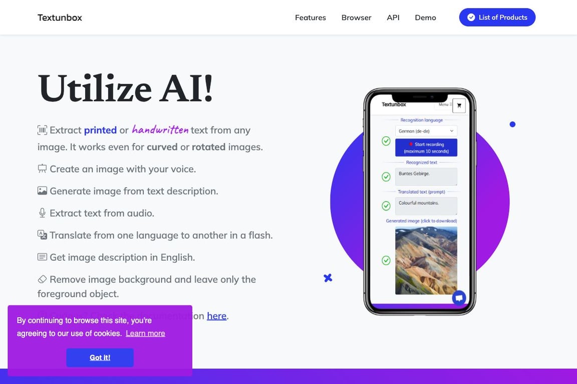 Textunbox