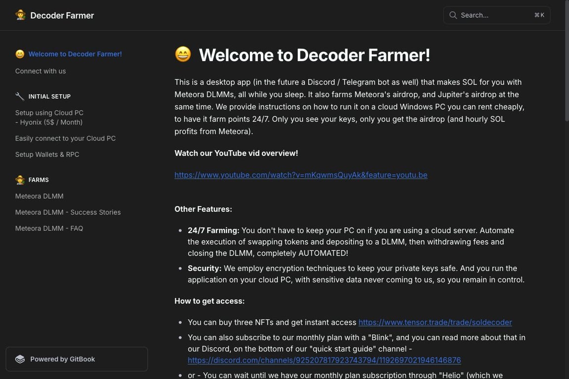 Decoder Farmer