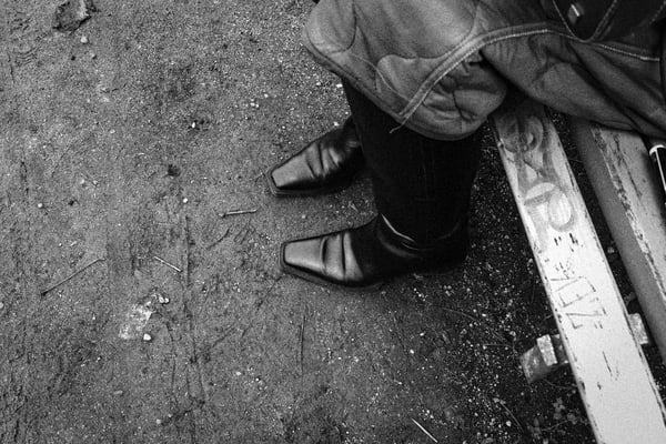 Woman's boots in Berlin