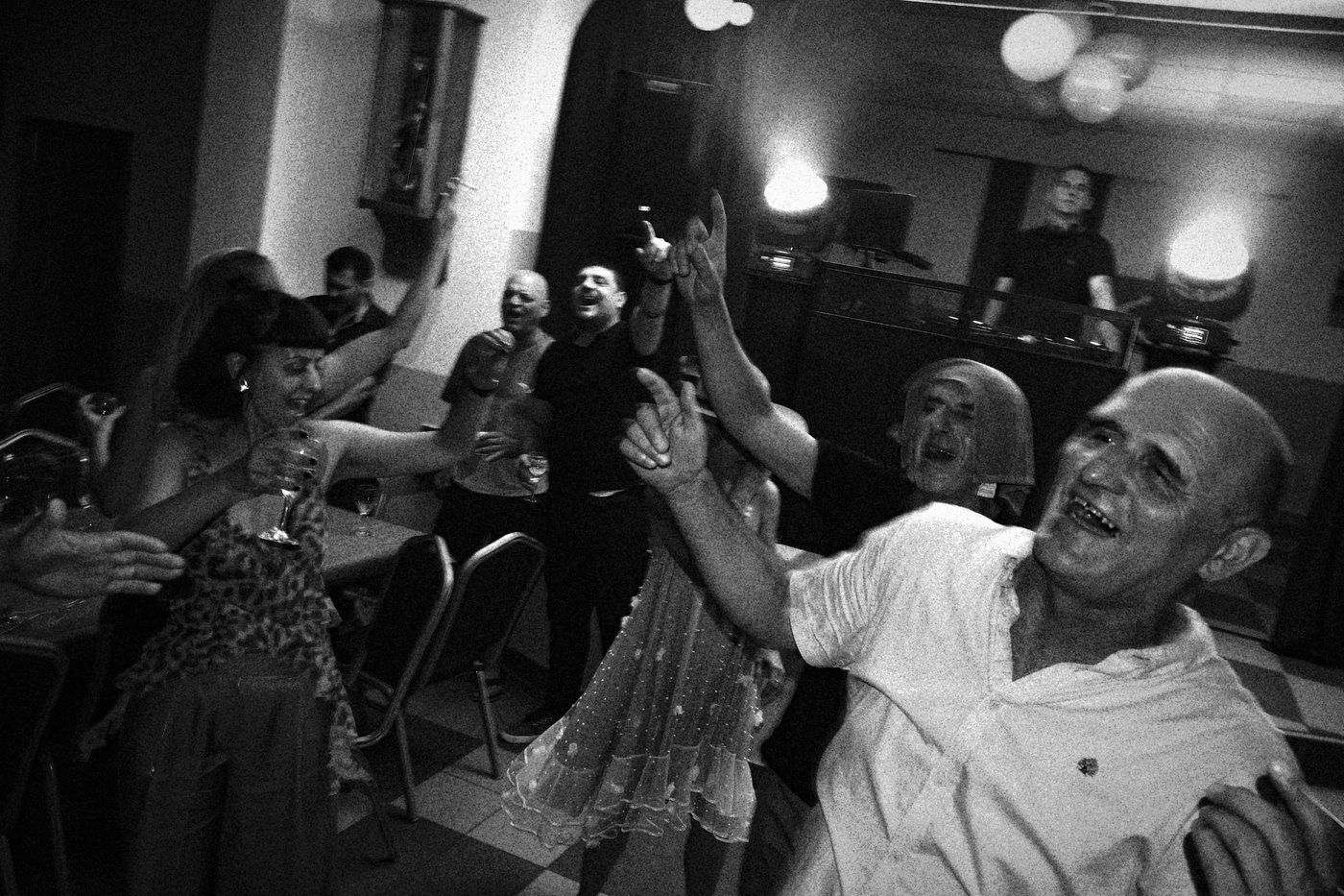 a party were people are dancing and shouting