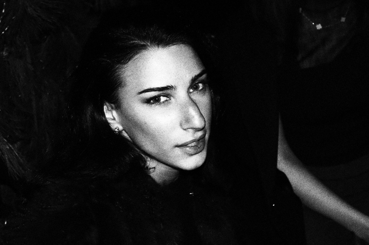 Georgian woman looking into the camera