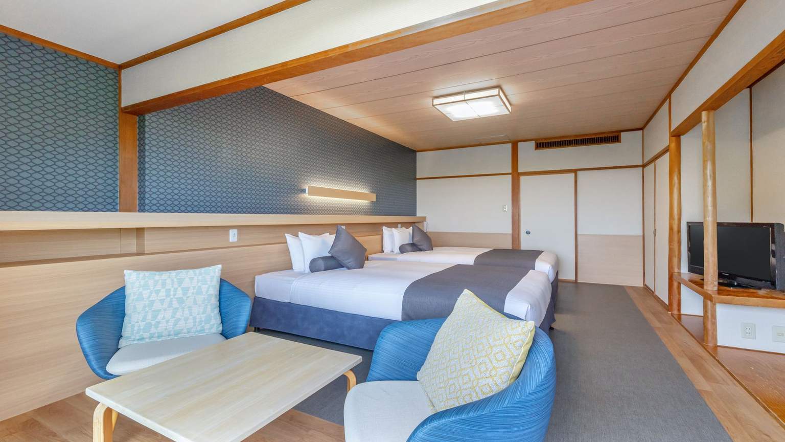 [Ocean View] Japanese Modern Twin Room (2 rooms)