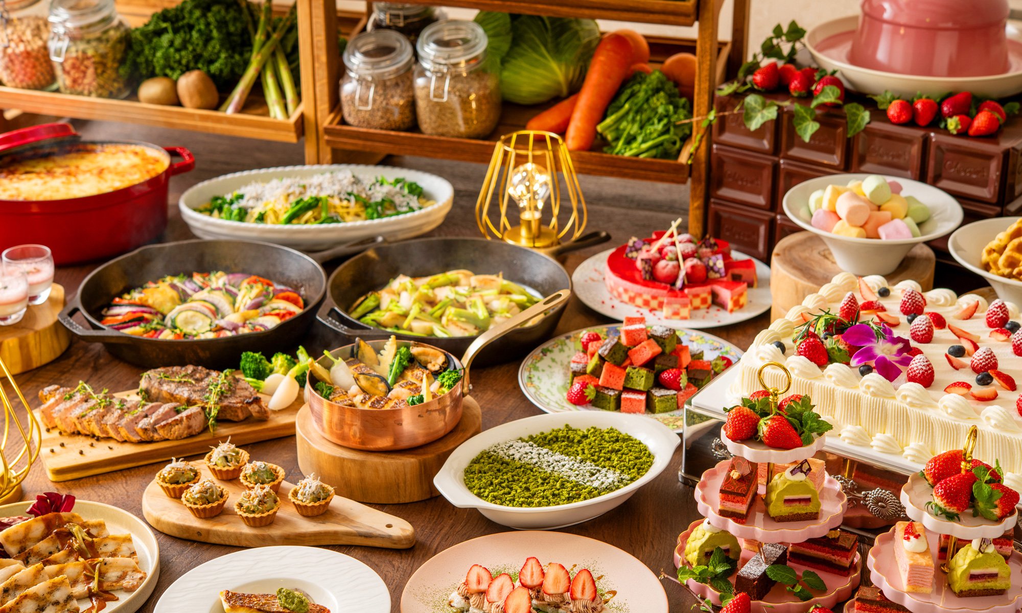 NARITA BOLD KITCHEN」ストロベリー×抹茶×春のグルメフェアビュッフェ