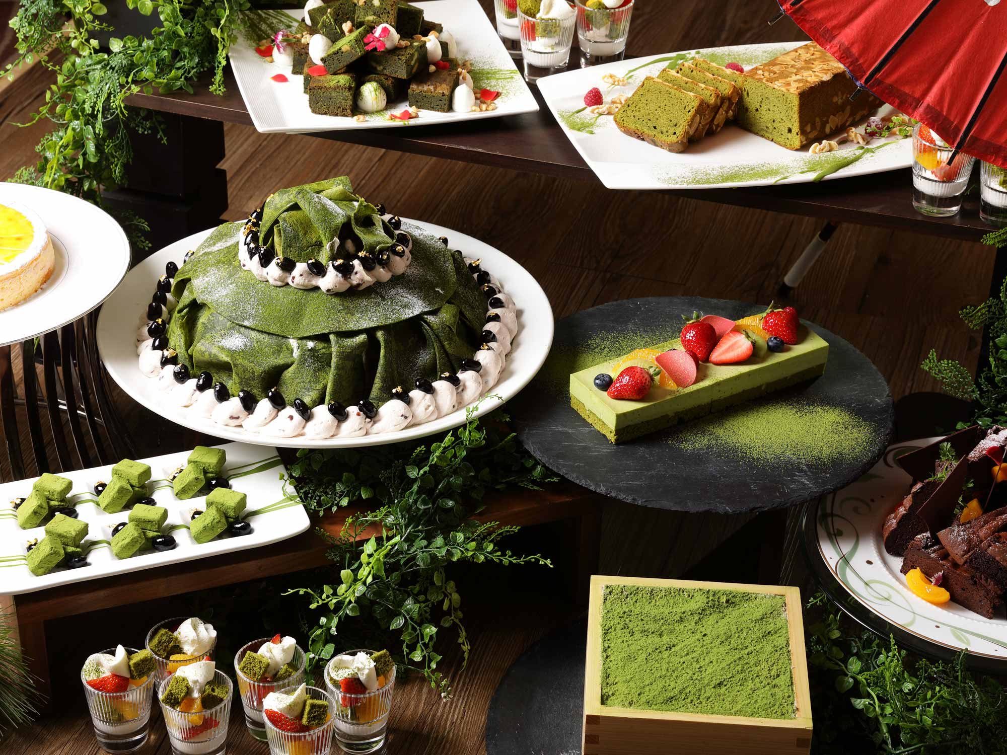 スカイビュッフェ51」×「宇治茶祇園辻利」抹茶スイーツフェア開催