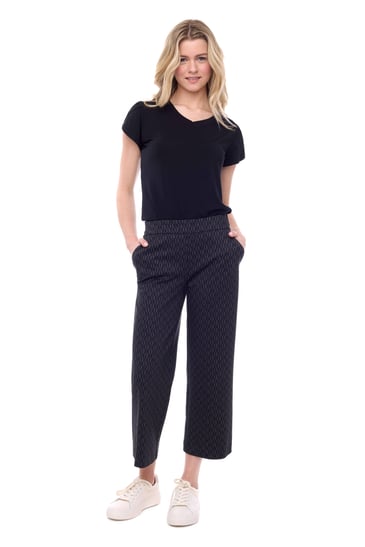 UP PANTALON GAUCHO A MOTIF PULL ON