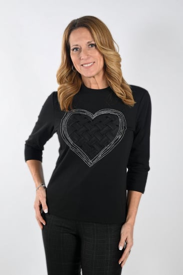 FRANK LYMAN HAUT MANCHE 3/4 GROS COEUR DEVANT