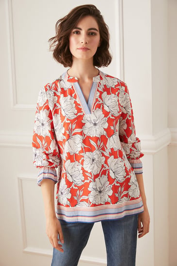 MILANO BLOUSE À MANCHE LONGUE ÉLASTIQUE AU POIGNET