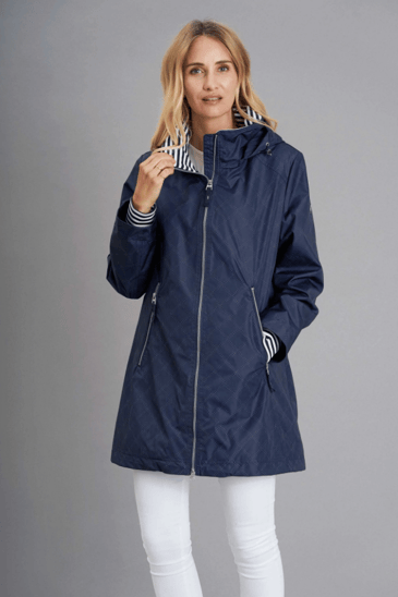 JUNGE MANTEAU MI-LONG MI-SAISON AVEC CAPUCHON AMOVIBLE