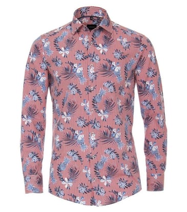 VENTI CHEMISE À MANCHE LONGUE POUR HOMME RAYÉ ET IMPRIMÉ ANANAS