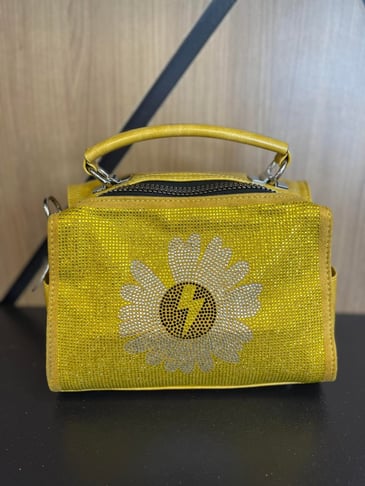 Manocchio sac a main poignée jaune