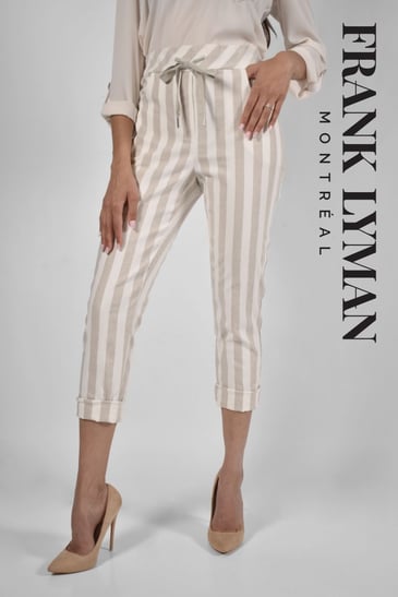 FRANK LYMAN PANTALON TAILLE PULL-ON AVEC LACET JAMBE DROITE