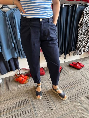 OUI PANTALON CHINO TAILLE HAUTE